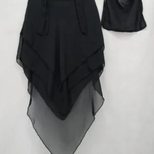 3 Layer Khimar Hijab Set with Niqab
