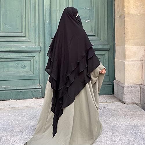 3 Layer Khimar Hijab Set with Niqab