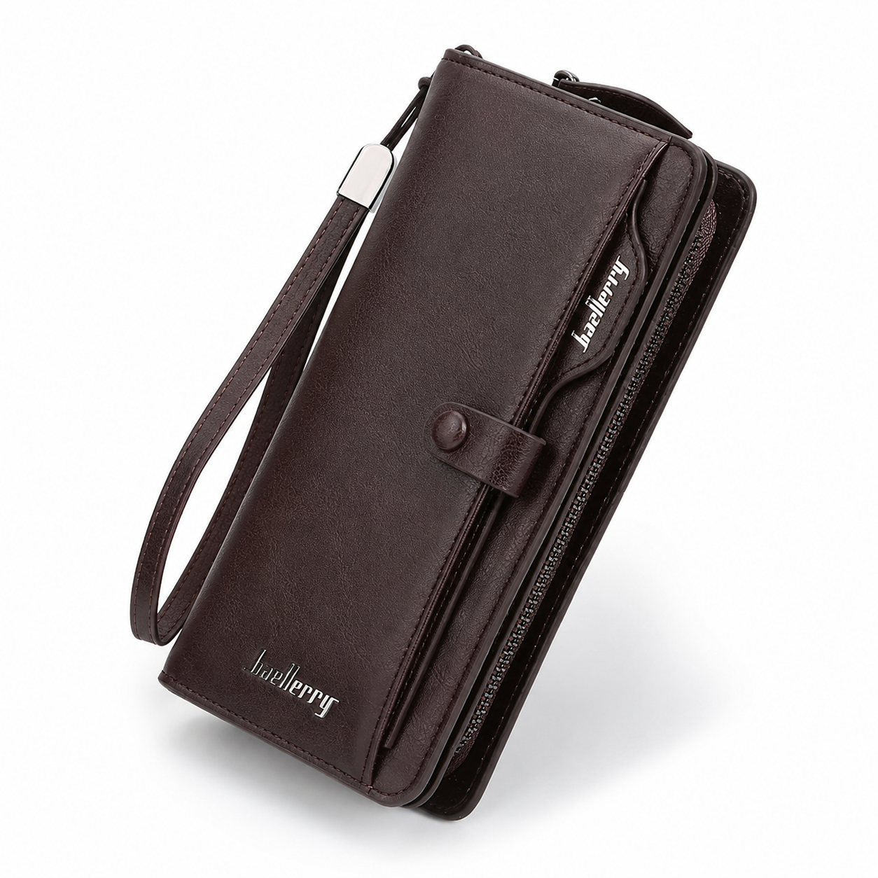 Balebaily Long Zipper Wallet for Men & Women Pure Leather