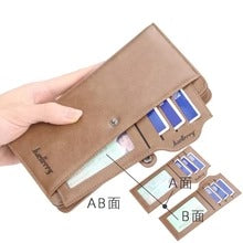 Balebaily Long Zipper Wallet for Men & Women Pure Leather
