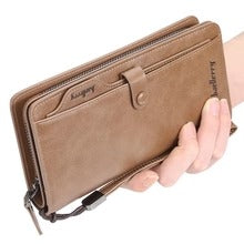 Balebaily Long Zipper Wallet for Men & Women Pure Leather