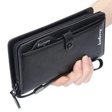 Balebaily Long Zipper Wallet for Men & Women Pure Leather