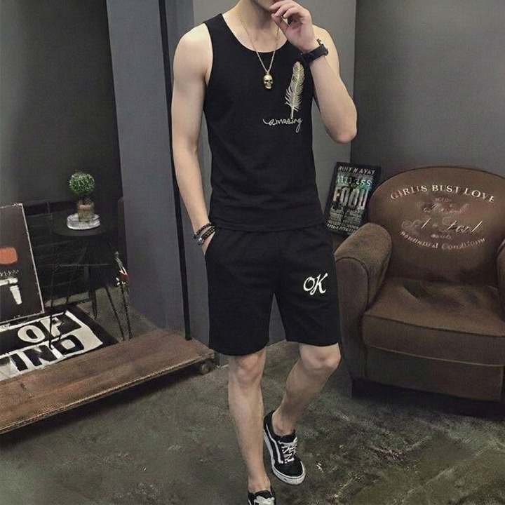 Men's Summer Sando & Shorts Set – Stretchable