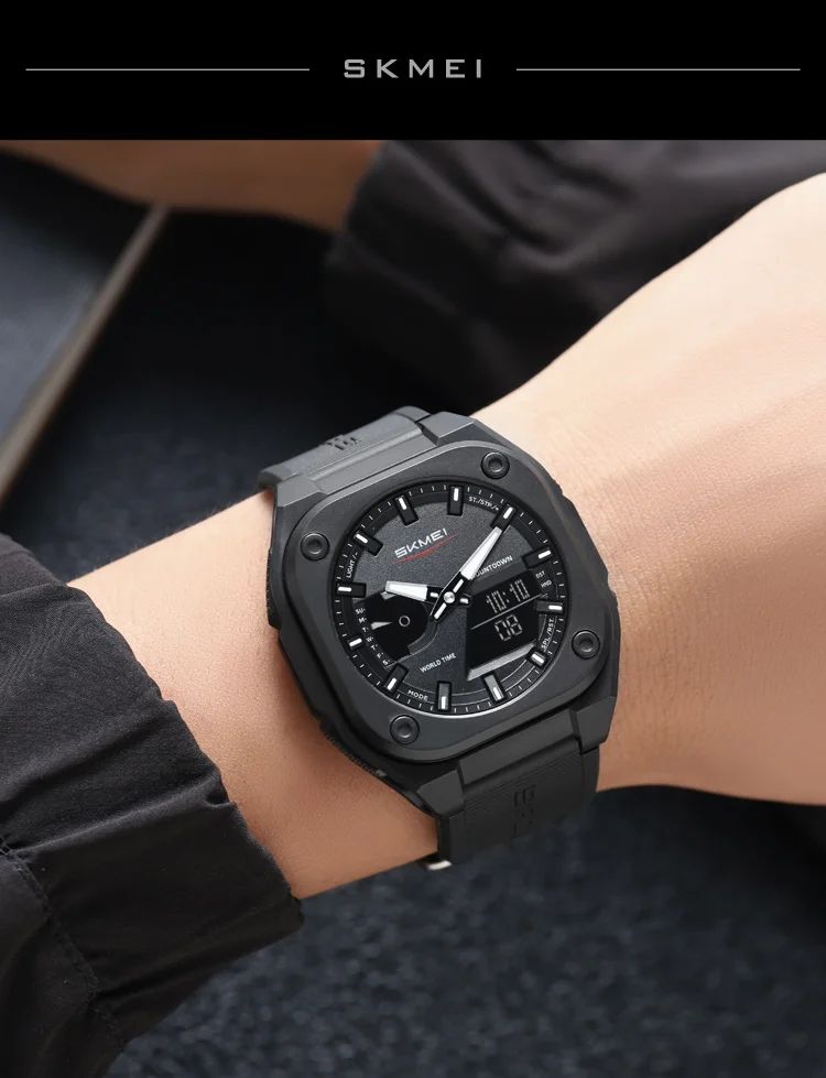 SKMEI Original Men's World Timer Watch