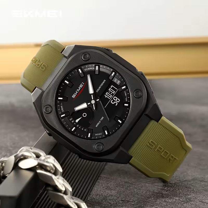 SKMEI Original Men's World Timer Watch
