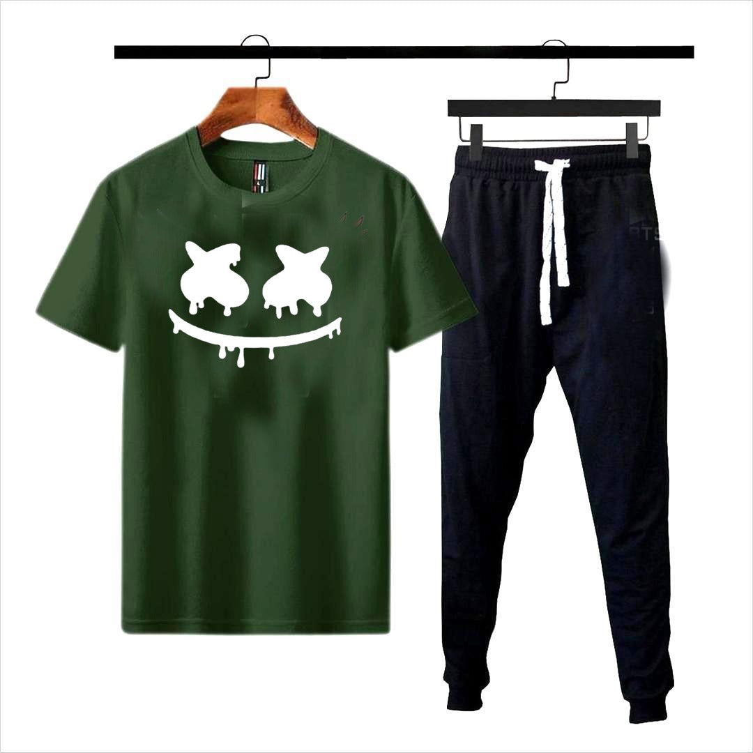 Premium Micro Men’s Tracksuit Smile Face Print
