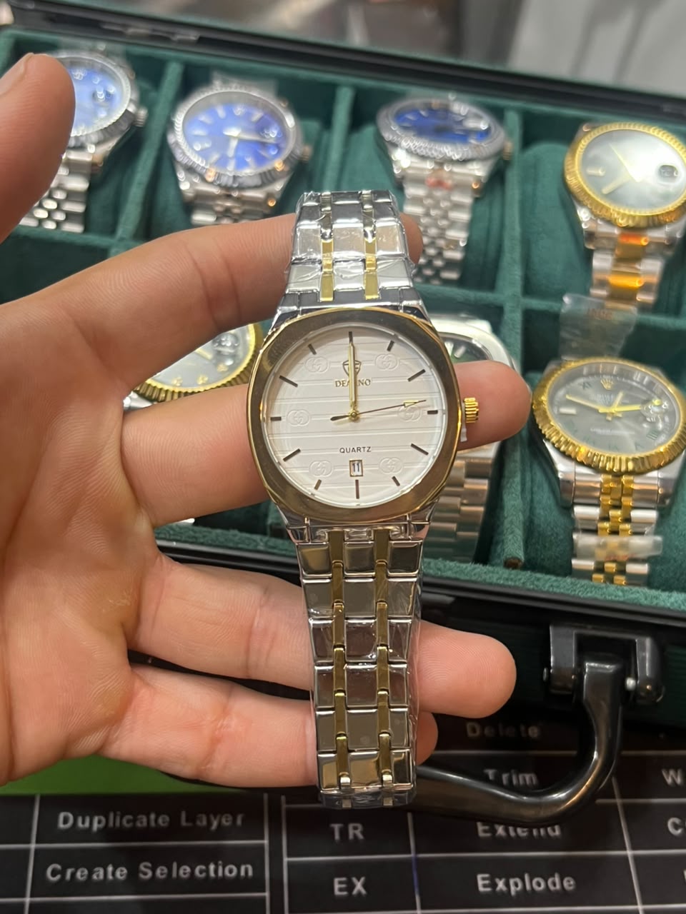Men's Stainless Steel Quartz Wrist Watch
