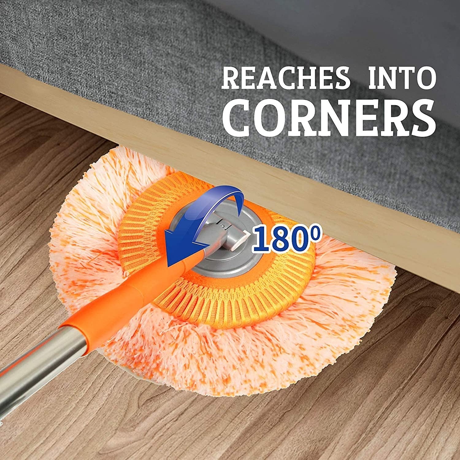 Extendable Telescopic Mop With Detachable Microfiber