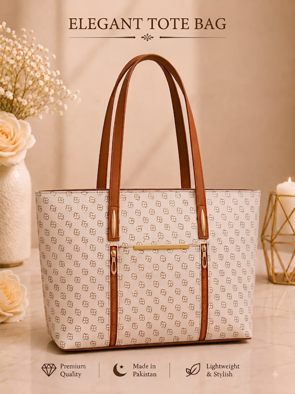 Pattern Tote Bag Stylish Durable Spacious Fashion