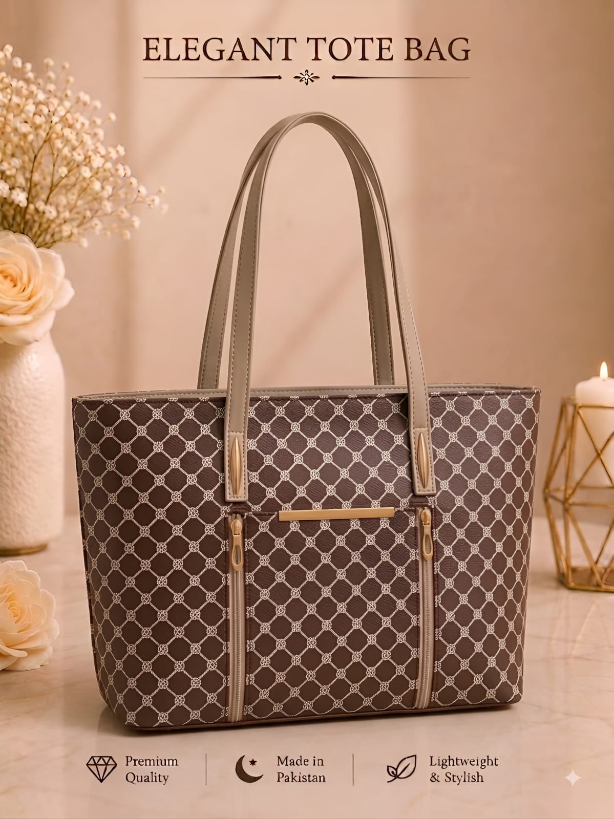 Pattern Tote Bag Stylish Durable Spacious Fashion