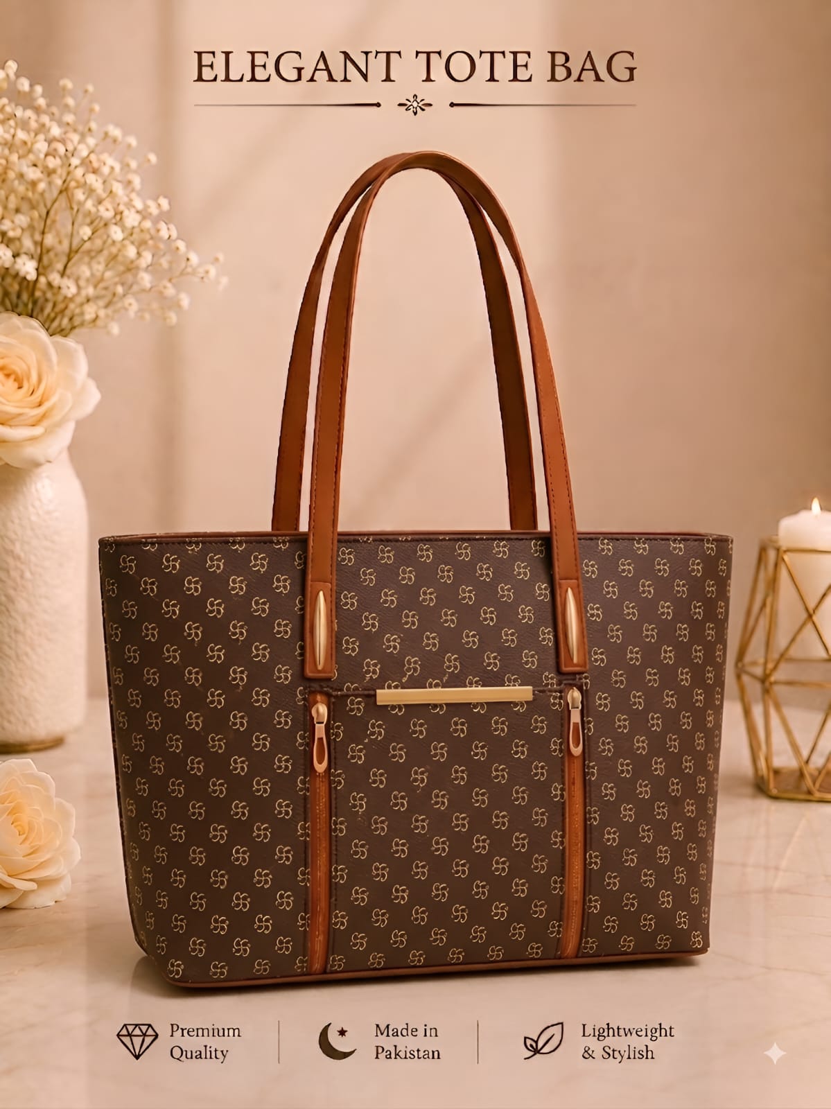 Pattern Tote Bag Stylish Durable Spacious Fashion