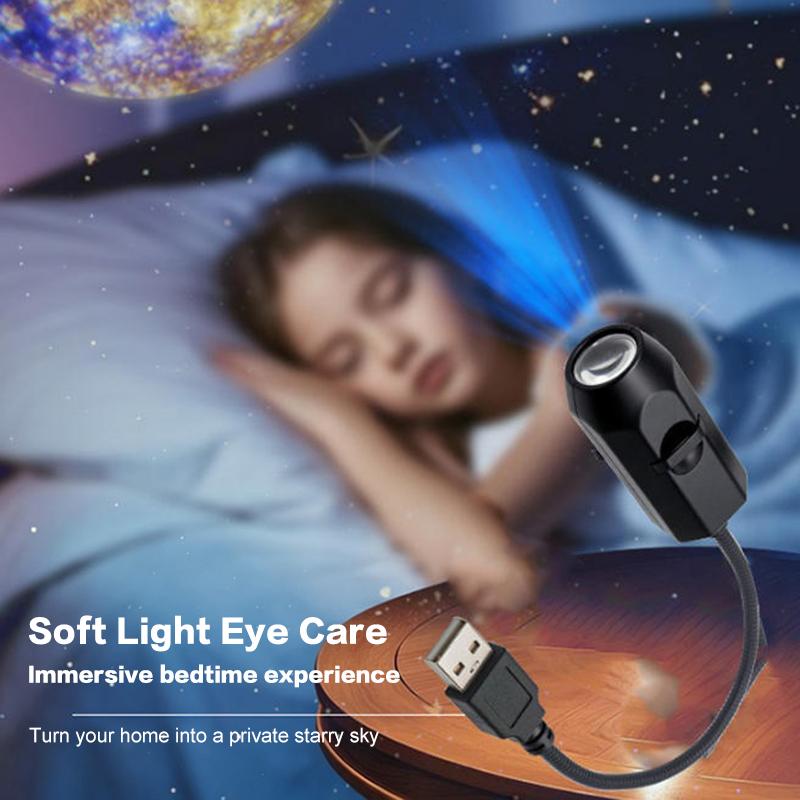 USB Ceiling Moon Earth Projection Atmosphere Light
