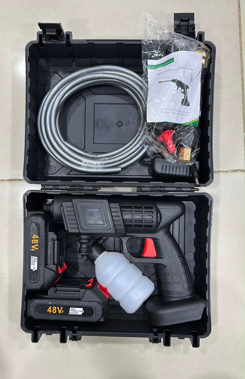 Automatic Cordless Car Wash Spray Gun | 48V High Pressure