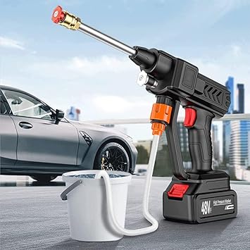 Automatic Cordless Car Wash Spray Gun | 48V High Pressure
