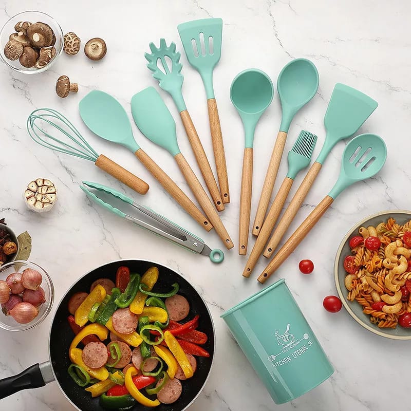 Silicone Kitchen Utensil Set 12pcs