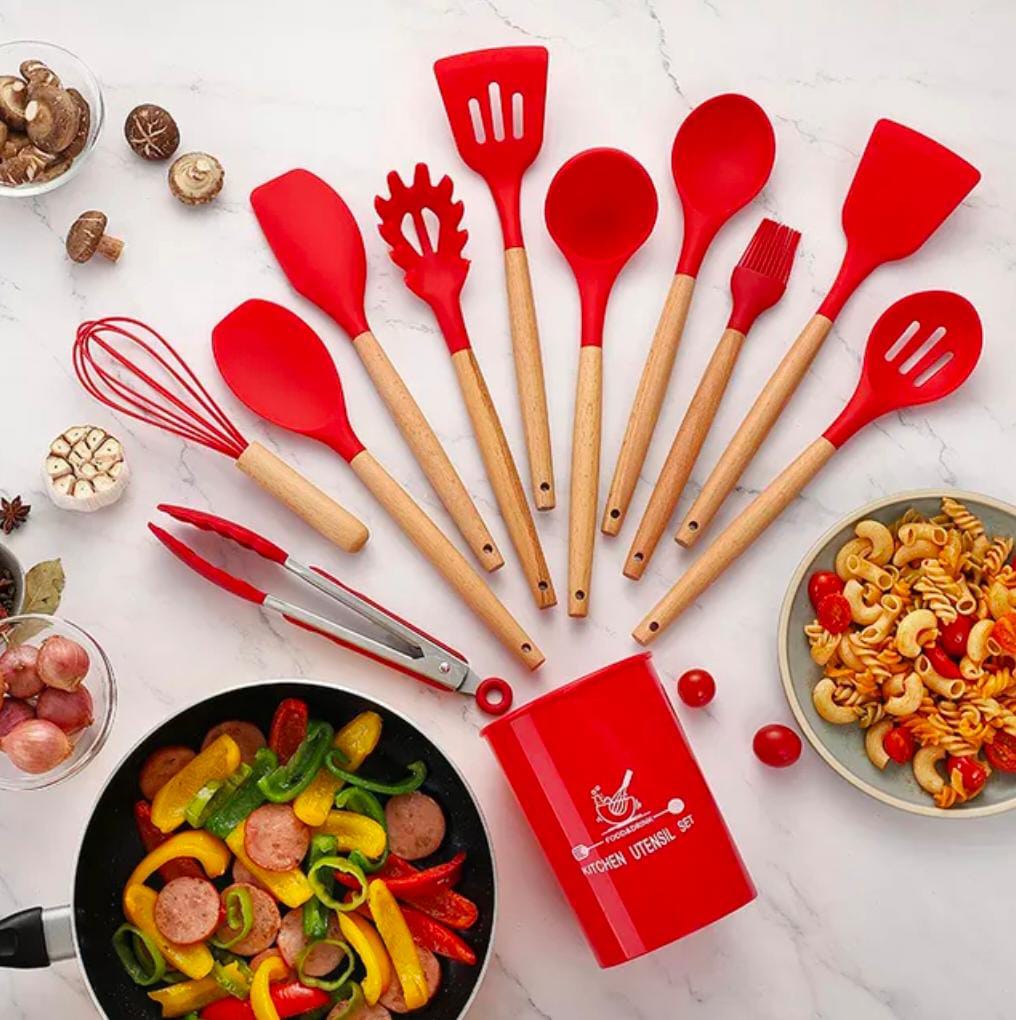 Silicone Kitchen Utensil Set 12pcs