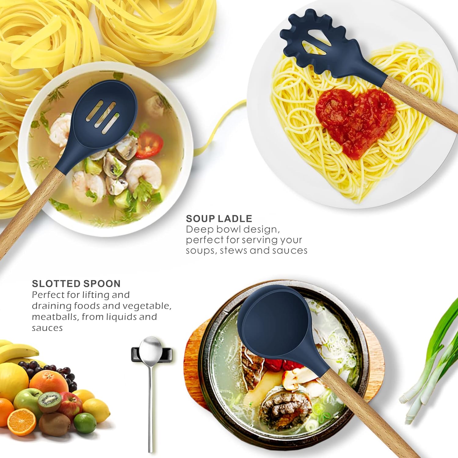 Silicone Kitchen Utensil Set 12pcs