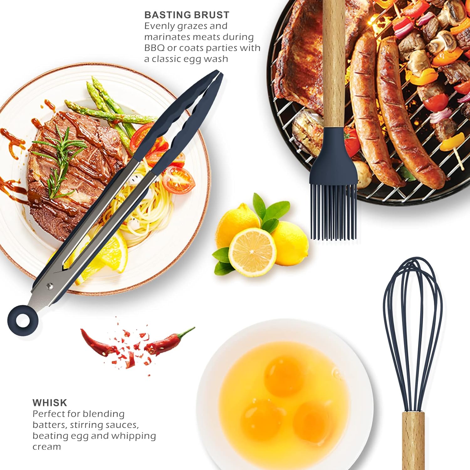 Silicone Kitchen Utensil Set 12pcs